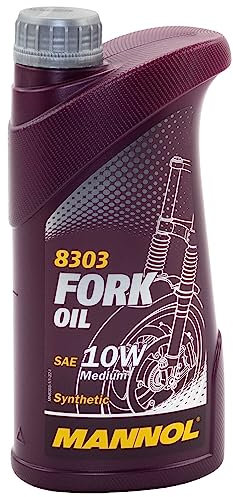 MANNOL 1 Litre SAE 10W Fork Oil Universal All Season Synthetic For Motorbike Forks