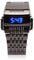 Digitale Uhr, Armbanduhr Herren Retro Digital Uhr Mode Minimalistische Legierung mit LED Digital Display Uhr Männer Uhr Arbeit Uhr Business Casual Uhren für das tägliche Geschäft(Schwarz)