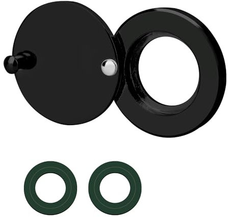 Peephole Cover, Door Viewer Peephole Cover with Self Adhesive Installation Tool Peep Hole Covers Peephole Cover for Apartment Door Peephole Protector for Dormitory Hotel Home (Black)