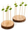Set 2 soportes tronco madera 10 pincho colección KINVARA
