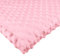 Polyester Meterware Stoff 50x160 cm - Minky Plüschstoff - Flauschiger Fleece für Kinderstoffe (Rosa)
