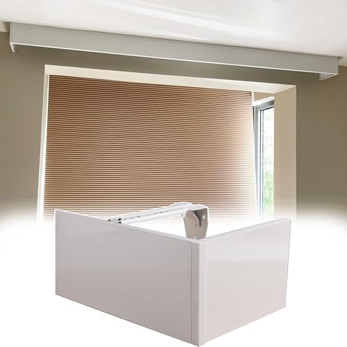 Innovz Extra Long Curtain Pelmet Panel Box, Ceiling or Wall Mounting Curtain Valance without Tracks, Decor Curtain Box for Roller Blins, Venetian Blinds, Curtain(Wall Mount,1m/3.3ft)