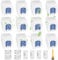 12 sacs à poussière compatibles avec Miele GN sacs pour complete C3/C2, Classic C1, S2 S5 S8 S400, S227 S240, S270, S400, S600 Series sacs d'aspirateur, avec 8 filtres et 1 brosse