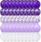 Purple and White Balloon, 60 Packs 12 Inch Dark Purple Light Purple Balloons Metallic Purple Balloons Confetti Balloons for Girls Women Wedding Birthday Bridal Baby Shower Decorations