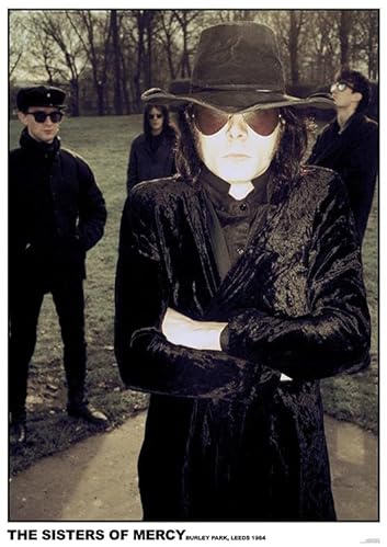 Artificial SISTERS OF MERCY POSTER LEEDS BURLEY PARK 1984