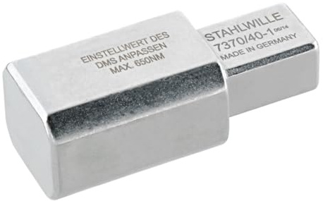 Stahlwille 58290041 Torque Wrench Adaptor - External Drive 14x18mm to Internal Drive 24.5x28mm, Versatile Tool Compatibility Solution, Made in Germany