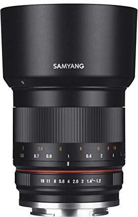 Samyang CSC-Mirrorless - Objetivo fotográfico para Canon M (50mm F1.2 AS UMC CS), Negro