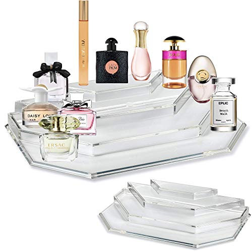 byAlegory Acrylic Perfume & Scented Oils Organiser & Vanity Display | 4 Tiers For Storing Beauty Perfumes