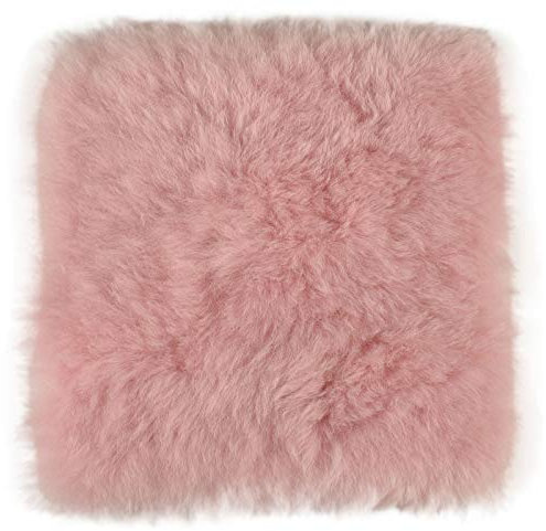 generisch Lammfell Sitzkissen Stuhlauflage Rosa aus echtem kurzwolligen Island Lammfell 37 x 37 cm schaffell Auflage von KUHFELLE online