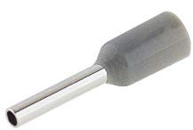 SeKi 100 terminali iso. 0,75 mm², colore grigio, 100 pezzi