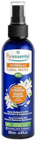 Puressentiel - Hydrolat de Fleur d'Oranger Bio - 100 pourcent d'Origine Naturelle - Idéal pour peaux sèches et irritées - 200ml