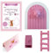 Myfuturshop® Souris Pérez Porte Magique Boîte à Dent Escalier 4 Certificats de Dent Propre Cadeau Original pour Garçon et Fille Rose