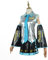 PUYYDS Vocaloid Miku Cosplay Perücke Kostüm Japan Midikleid Anfänger Zukunft Miku Cosplay weiblich Halloween Damenkostüm Herrengröße, L