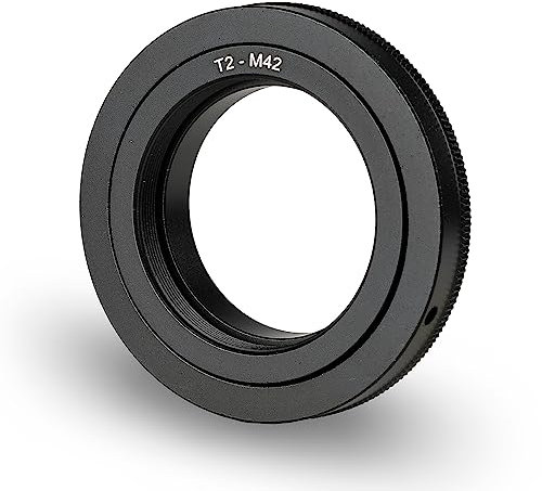 Walimex pro T2 Adapter für M42 Mount - Adapterring mit manuellem Fokus, einfache Handhabung, Objektiv-Anschlussring