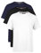 COMEOR T Shirt Herren Kurzarm Classic Baumwolle Sport Männer Rundhals 2-3-4 Pack, Schwarz/Weiß/Navy
