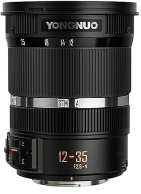 Generic Lente de cámara DSM para Olympus YONGNUO YN12-35mm F2.8-4m DSM Lente de cámara estándar Lente de zoom multicapa AF/MF con 12-35 mm de longitud focal F2.8-F4 Gran apertura compatible con