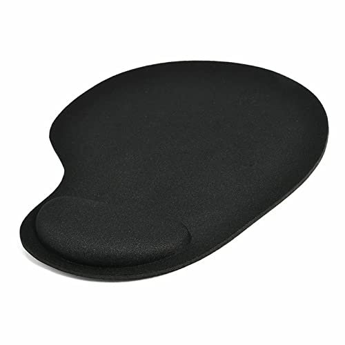 Degtnb Tappetino per mouse universale con cuscinetto per polso multicolore e resistente, nero