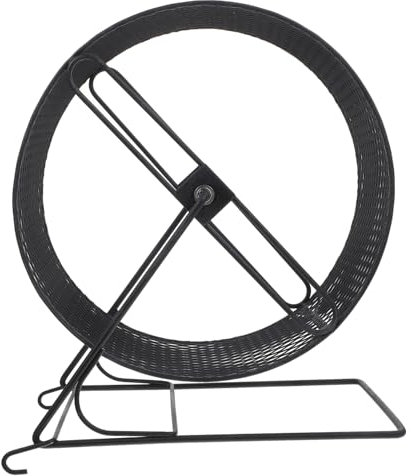 GREENADSCAPE Hamster-laufrad Mit Gestell Robustes Hamsterrad Aus Eisenmaterial Hamsterspielzeug Für Kleine Haustiere