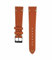 WB Original Wildleder-Uhrenarmband | Vintage Orange - 20 mm - Schließe: Silber Poliert | Leder | Ersatz-Armband