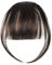 LOPHE Clip in Pony, Clip on Air Bangs Französischer Pony, Einteilige Perücke mit natürlichem Pony, Haar-Pony für den, Pony-Verlängerung für Damenperücken(Dunkelbraun)