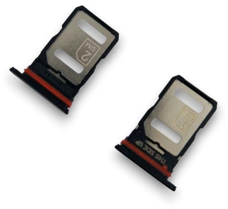 jbTec Dual SIM-Tray kompatibel mit Motorola Edge 30 - Kartenhalter Slot Schlitten Card Rahmen Simkarte, Farbe:Schwarz (Meteor Gray)