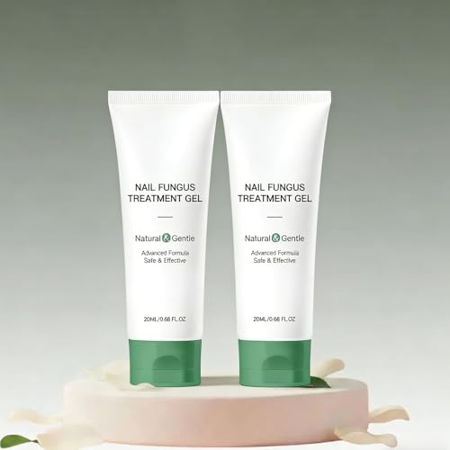 DermaFix Nail Treatment Gel Solution, Nails Strengthener with Tea Tree Oil, Nail Cream for Damaged Nails (2pcs)