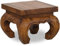 livasia Opiumtisch aus Massivholz – 24x24x20cm – Handgeschnitzter Beistelltisch Holz aus Thailand, Nachhaltig, Robust und Ästhetisch, Setzt Exotische Akzente als Kleiner Tisch (Braun)