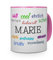 printplanet Tasse mit Namen Marie - Positive Eigenschaften von Marie - Namenstasse, Kaffeebecher, Mug, Becher, Kaffeetasse - Farbe Rosa