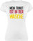 Shirt Damen - Fußball EM WM - Mein Trikot ist in der Wäsche | Deutschland Germany - XXL - Weiß - 2021 fußballtrikot Europameisterschaft deutsche Tshirt wm-Shirts Fussball Deutscher t-Shirt