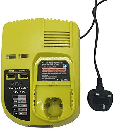 P117 for ryobi battery charger ,Dual Chemistry Battery Charger ,P118 For Ryobi 12V-18V NI-CD NI-MH Li-ion P110 P111 P107 P108 140173004 Rechargeable Battery Power Tools
