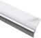 Gedotec - Guarnizione a striscia autoadesiva per porta del garage, con guarnizione spessa, lunghezza 1000 mm, in alluminio, colore: argento, 1 pezzo
