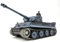 ES-TOYS RC Panzer Ferngesteuert mit Schussfunktion German Tiger I Heng Long 1:16 Rauch&Sound +Stahlgetriebe+Metallketten+Metall Räder+ 2,4Ghz -V7.0 PRO mit RRZ