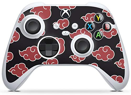 DeinDesign Skin kompatibel mit Microsoft Xbox Series S Controller Folie Sticker Offizielles Lizenzprodukt Naruto Shippuden Akatsuki