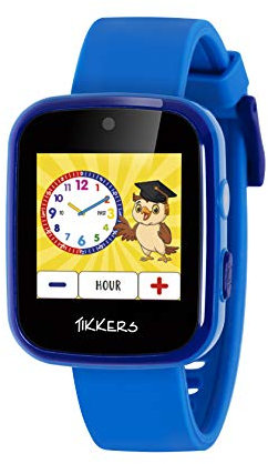 Tikkers Jungen Digital Quarz Uhr mit Elastodien Armband ATK1084BLU AMZ