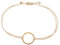 Selfmade Jewelry Armband Damen Roségold Kreis Handgemachtes Makramee-Armbändchen Größenverstellbar Inkl. Geschenk-Verpackung (Rosegold - Beige)