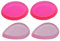 4x Silicone Round and Teardrop Makeup Sponge, Pink Applicator and Blender, Washable, Cosmetic Beauty Tool, Beauty Blender, Face Makeup Applicator for Kids Girls Adult Women