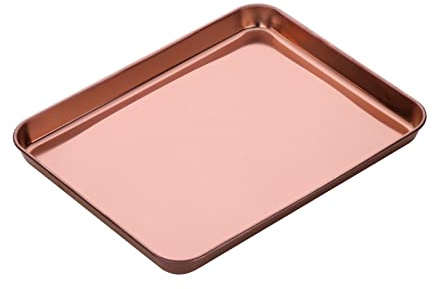 Buyer Star Stainless Steel Baking Tray, Baking Sheet Cookie Tray Oven Pan,31.3cmx24.5x2.5cm,Non Toxic & Healthy, Mirror Finish & Rust Free, Easy Clean & Dishwasher Safe
