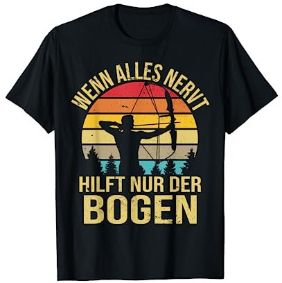 Retro Bogenschießen Bogensport Bogenschütze T-Shirt