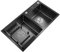 ANSNOW Kitchen Sinks Stainless Steel Double Bowl Sink, Large-Capacity Black Stainless Steel Nano Sink, with Drain Rack/Black/72 * 40 * 20Cm