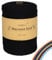 FORBELL Makramee Garn, 3mm x 300m Premium Baumwollgarn, DIY Handwerk (Schwarz, 3 mm x 300 M)