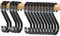 Yogopro 15 Stück S Haken Schwarz,Haken zum Einhängen,Passender Durchmesser bis 27mm,S-Haken ideal Küche,Schränke,Balkone,Garage,Garten für hängende Töpfe und Pfannen,Kaffeetassen,Kleidung,Pflanzen