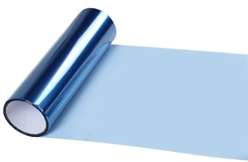 Scheinwerfer Tönungsfolie für Nebelscheinwerfer Rücklichter Sonnenblendstreifen Verdunklungsfolie 1 Meter lang und 30 cm breit (Blau)