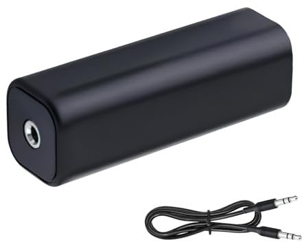 Isolateur de Bruit de Boucle de Terre pour Système Audio, Ground Loop Noise Isolator, Compatible avec Voiture et Home Stéréo, iPod, Lecteurs MP3, Câble Audio 3,5 mm Inclus, Isolateur Anti-Bruit