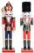 Auniq 2Pcs Nutcracker Christmas Decorations, 30cm Wooden Nutcracker Soldier Traditional Christmas Nutcracker Figures Xmas Nutcracker Puppet Nut Cracker Toy for Home Fireplace Christmas Ornament Gifts