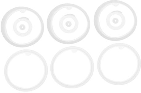 TOGEVAL 1 Set Silikon Wasserflaschendichtung Flaschendichtungsring Runder Dichtungsring Isolierbehälter Dichtungsring Wasserflaschendichtung Ersatz Wasserflaschenzubehör Weiß