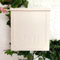 Hauspostbox, Postkasten für den Außenbereich des Hauses, an der wand Montierte Postbox, Hängender Postbox aus Stahlmetall, Sicher, Große Kapazität, Stahl, Regendichter Stahlkasten für Zuhause(Beige)