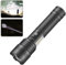 Chasinglee Torcia Tattica Ricaricabile ad Alta Potenza - XHP70 + 30*COB, 120000 Lumen, 8 Modalità, Impermeabile IP65, Ricarica USB Type-C, Design Compatto con Zoom Regolabile e Luce Laterale