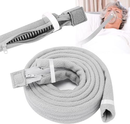 CPAP-Schlauchhülle mit Reißverschluss über Gesamte Länge, 1,8m Schlauchhülle aus Weichem Polarfleece, Reduziert Geräusche Ziehen, Keine Kondensation, Zuhause Den Täglichen Gebrauch