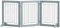 PawHut Foldable Wooden Pet Gate w/ 3 Panels 2 Support Feet for Small Dogs