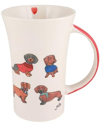 440s Mila Keramik-Becher Coffee-Pot Dackelfreunde | MI-82303